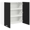 vidaXL Armadio pensile Rovere Nero 80 x 31 x 80 cm Legno multistrato