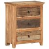 vidaXL Credenza 60x33x75 cm in Legno Massello di Acacia e di Recupero