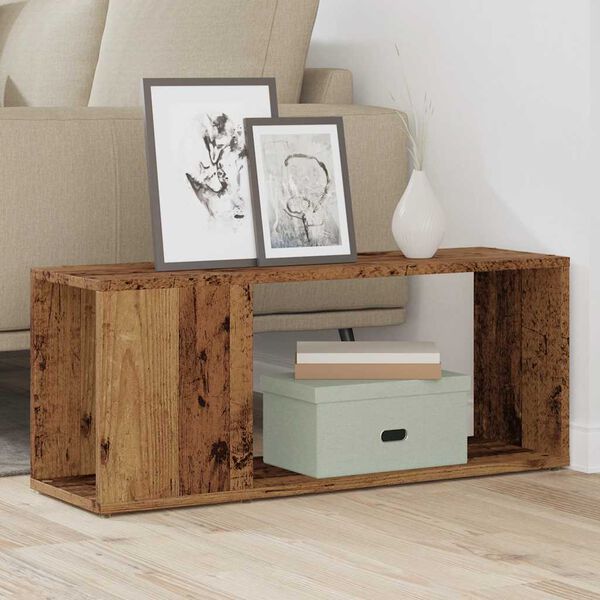 vidaXL Mobile Porta TV Legno Vecchio 80x24x32 cm in Legno Multistrato