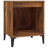 vidaXL Comodino Rovere Fumo 40x35x50 cm