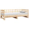 vidaXL Dormeuse Estraibile 2x(90x200) cm Legno Massello di Pino