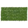 vidaXL Schermo per balcone con foglie Rettangolare 200 x 100 cm