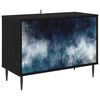 vidaXL Mobile TV RAALTE 69 x 33 x 50,5 cm Rovere Nero