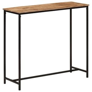 vidaXL Tavolo Consolle 80x30x74 cm in Legno Massello di Mango e Ferro
