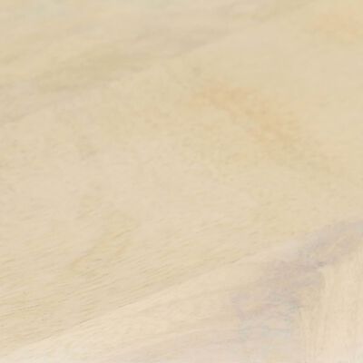 vidaXL Tavolino da Caffè Bianco 68x68x30 cm in Legno Massello di Mango
