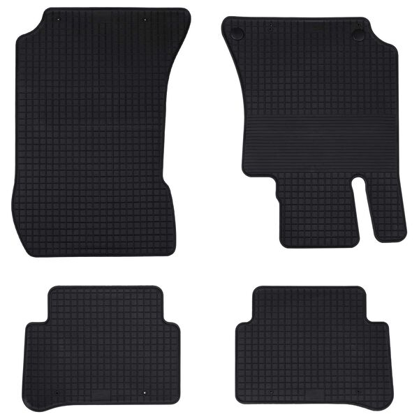 vidaXL Tappetino per Auto 4 pcs Nero adatto per MERCEDES E 2009-2016