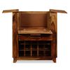 vidaXL Mobile Bar in Legno Massello di Acacia 85x40x95 cm