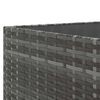 vidaXL Set Divani da Giardino 5 pz con Cuscini in Polyrattan Grigio
