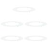vidaXL adatto per Anelli d'Albero Piatto 5 pcs Bianco &Oslash;50 / 80 cm