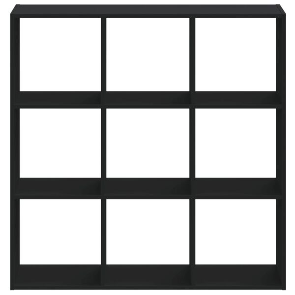 vidaXL Libreria Nera 102x32x102 cm in Legno Multistrato