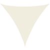 vidaXL Parasole a Vela Oxford Triangolare 4x4x4 m Crema