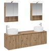 vidaXL Set di Armadi da Bagno 5 pz Rovere Artigianale