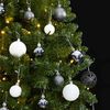 vidaXL Albero Natale Incernierato con 300 LED e Palline 300 cm