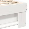 vidaXL Struttura del letto Bianco 140 x 190 cm Pino massello