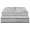 vidaXL Struttura letto con contenitore Grigio Sonoma 75 cm