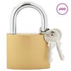 vidaXL U Lock con Chiavi 100 pcs Ottone Ferro