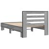 vidaXL Giroletto Grigio Sonoma 100x200 cm Legno Multistrato e Metallo