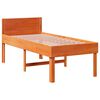vidaXL Letto senza Materasso Marrone Cera 75x190 cm in Legno di Pino