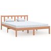 vidaXL Giroletto senza Materasso Ambra in Legno Massello 120x200 cm