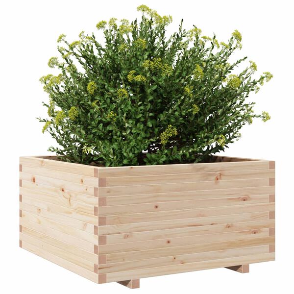 vidaXL Fioriera da Giardino 90x90x49,5 cm in Legno Massello di Pino