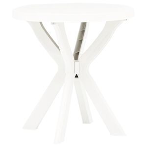 vidaXL Tavolo da Bistrot Bianco &Oslash;70 cm in Plastica