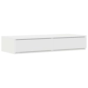 vidaXL Cassetti per letto Bianco 100 x 36,5 x 16,5 cm