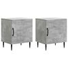 vidaXL Armadio da Notte 2 pcs Grigio Cemento 43 x 34,5 x 50 cm