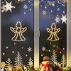 vidaXL Luci di Natale Angelo Silhouette 2 pz 50 LED Bianco Caldo