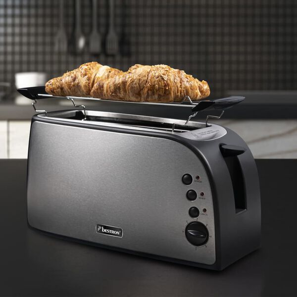 Bestron Tostapane ATO900STE 1500 W in Acciaio Inox XL