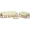 vidaXL Set di divani da esterno 7 pcs