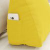 vidaXL Cuscino per Schiena Giallo Chiaro 45 x 20 x 35 cm Tessuto