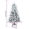 vidaXL Albero di Natale Artificiale con Rami Pieghevoli Verde 120 cm