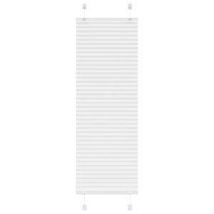 vidaXL Tenda Plissettata Bianca 40x150 cm Larghezza Tessuto 39,4 cm