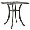 vidaXL Tavolo da Giardino Bronzo 53x53x53 cm in Alluminio Pressofuso