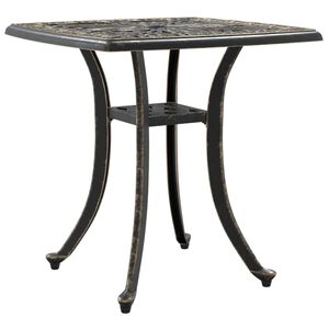 vidaXL Tavolo da Giardino Bronzo 53x53x53 cm in Alluminio Pressofuso