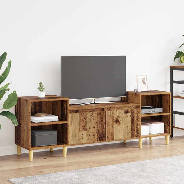 vidaXL Mobile TV Legno vecchio 160 x 35 x 55 cm Legno multistrato