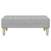 vidaXL panchina con cuscino Grigio Nuvola 113 x 57 x 39 cm Tessuto