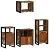 vidaXL Set di mobili per il bagno 4 pcs Legno Recuperato Massello