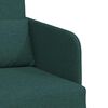 vidaXL Divano letto 60cm Verde Scuro Tessuto
