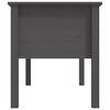 vidaXL Tavolino da Salotto Grigio 102x49x55 cm Legno Massello di Pino