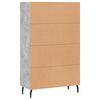 vidaXL Credenza Grigio Cemento 69,5x31x115 cm in Legno Multistrato