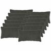 vidaXL Federa 12 pz HEERLEN Grigio Scuro 40 x 80 cm Boucl&eacute;