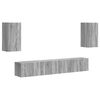 vidaXL Set mobile TV 5 pz Grigio Sonoma Legno ingegnerizzato