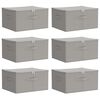 vidaXL Scatola di Stoccaggio 6 pz Tessuto non tessuto 50 x 30 x 25 cm