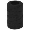 vidaXL Corda multiuso 2 mm 500 m Nero PP 27 kg Carico massimo