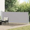 vidaXL Tenda Laterale Retrattile per Patio 140x500 cm Grigia
