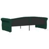 vidaXL Dormeuse con Materasso USB Verde Scuro in Tessuto 90x200 cm