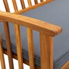 vidaXL Panchina da Giardino con Cuscino 119 cm Legno Massello d'Acacia