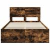 vidaXL Struttura del letto Rovere fum&eacute; 120 x 200 cm Legno multistrato