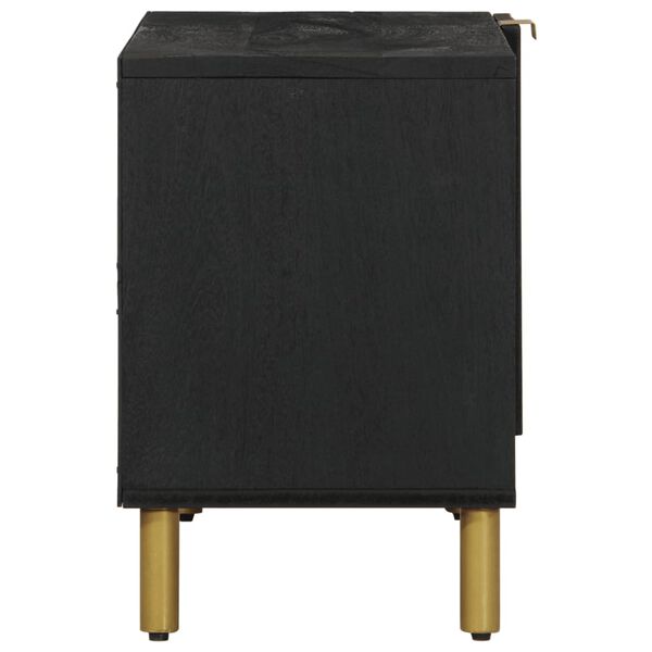 vidaXL Mobile Porta TV Nero 80x33x46 cm in Legno Multistrato